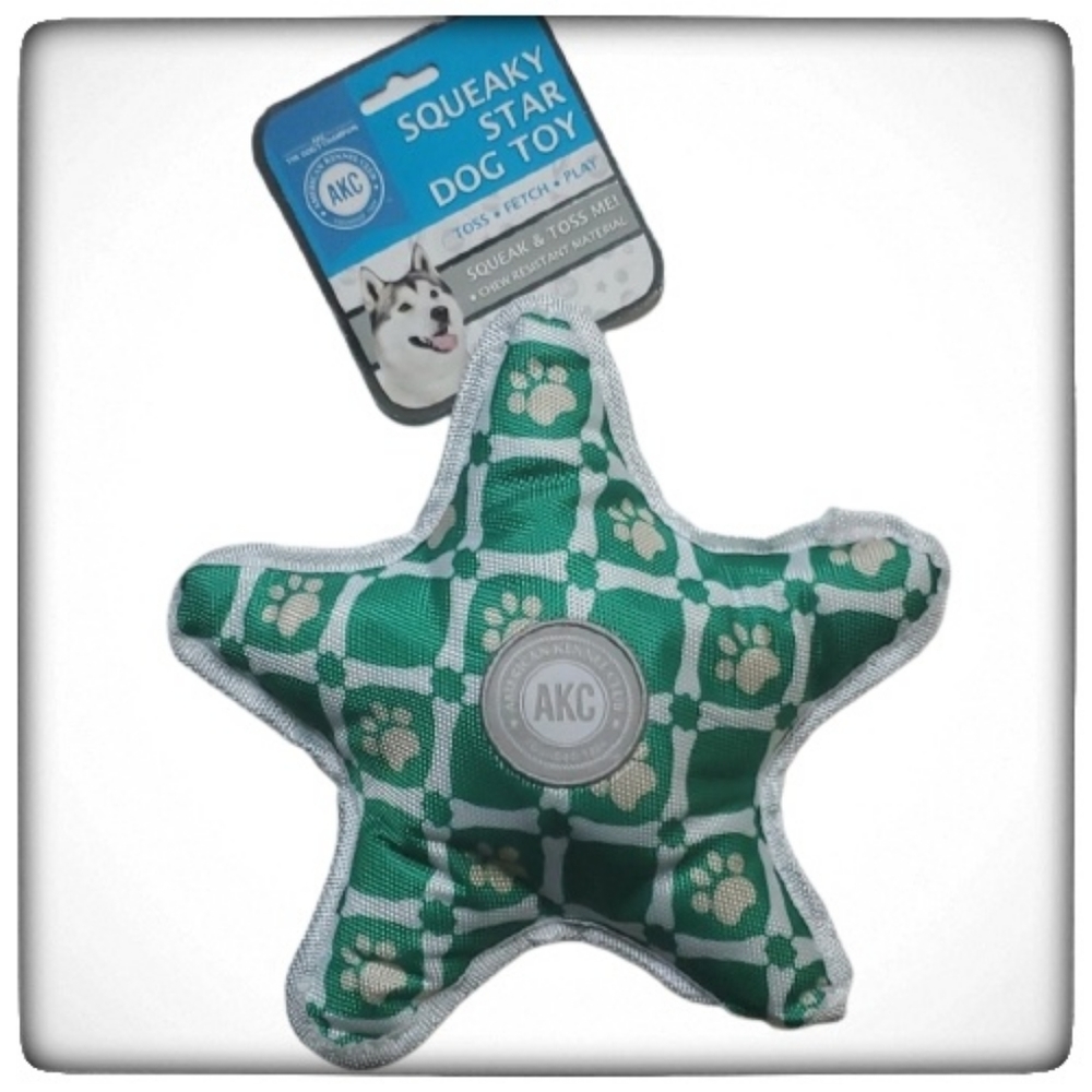 American Kennel Club Squeaky Star Dog Toy